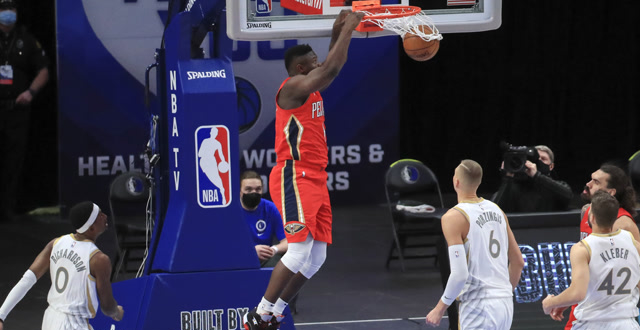 热火险胜独行侠,锡安高光表现 热火险胜独行侠,锡安高光表现